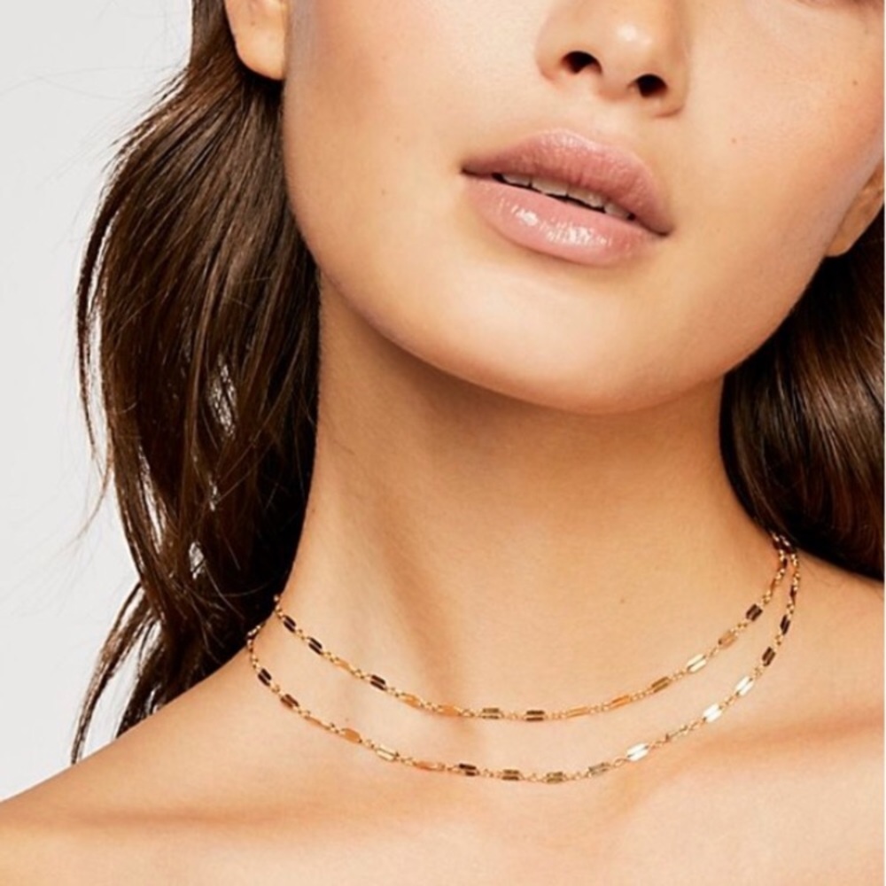 14k Goldfill Double Layer Star Necklace
